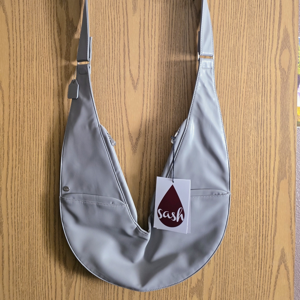 Sash Gray Crossbody Bag